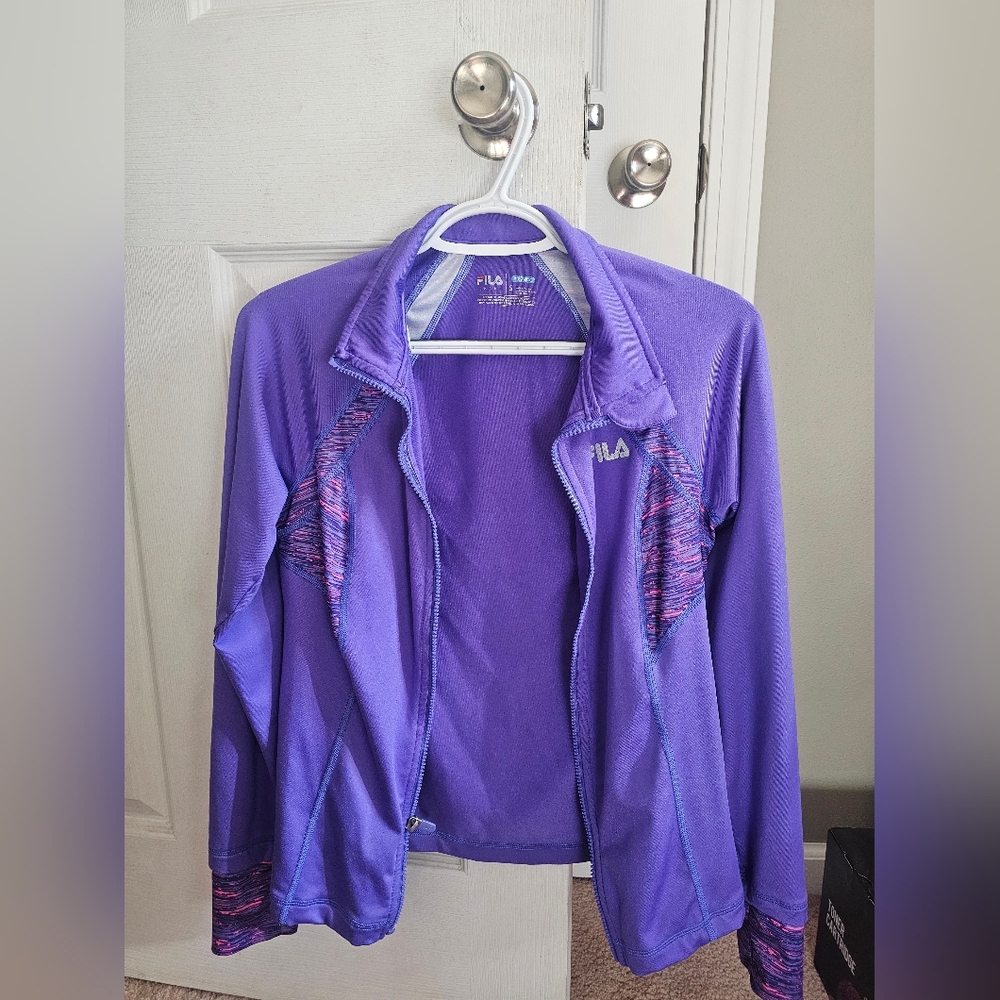 Fila Women's Purple Full-Zip Performance Jacket S - Picture 2 of 6